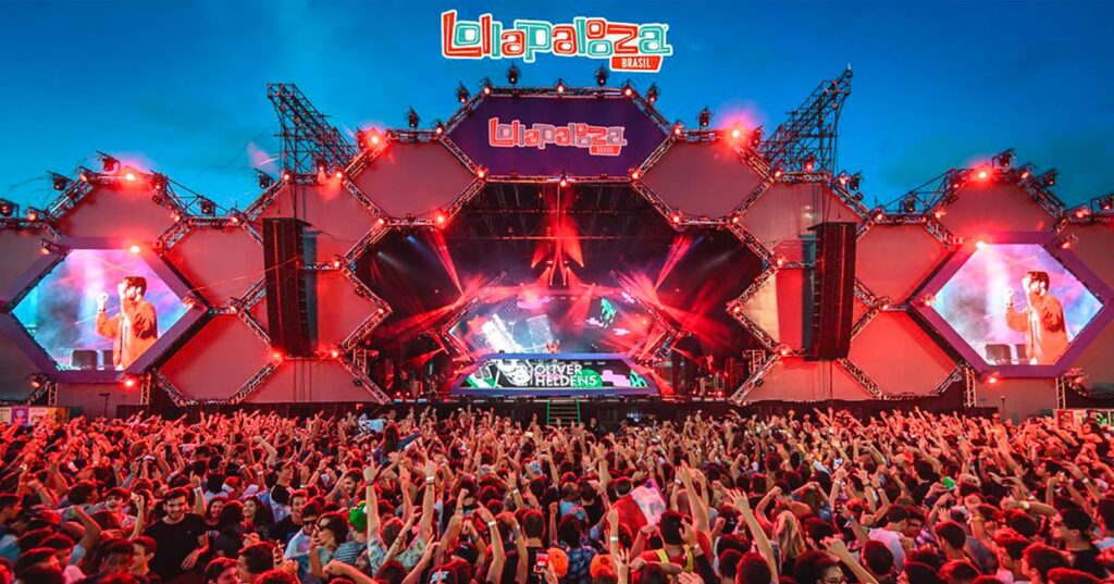 Visão do palco principal do Lollapalooza Brasil