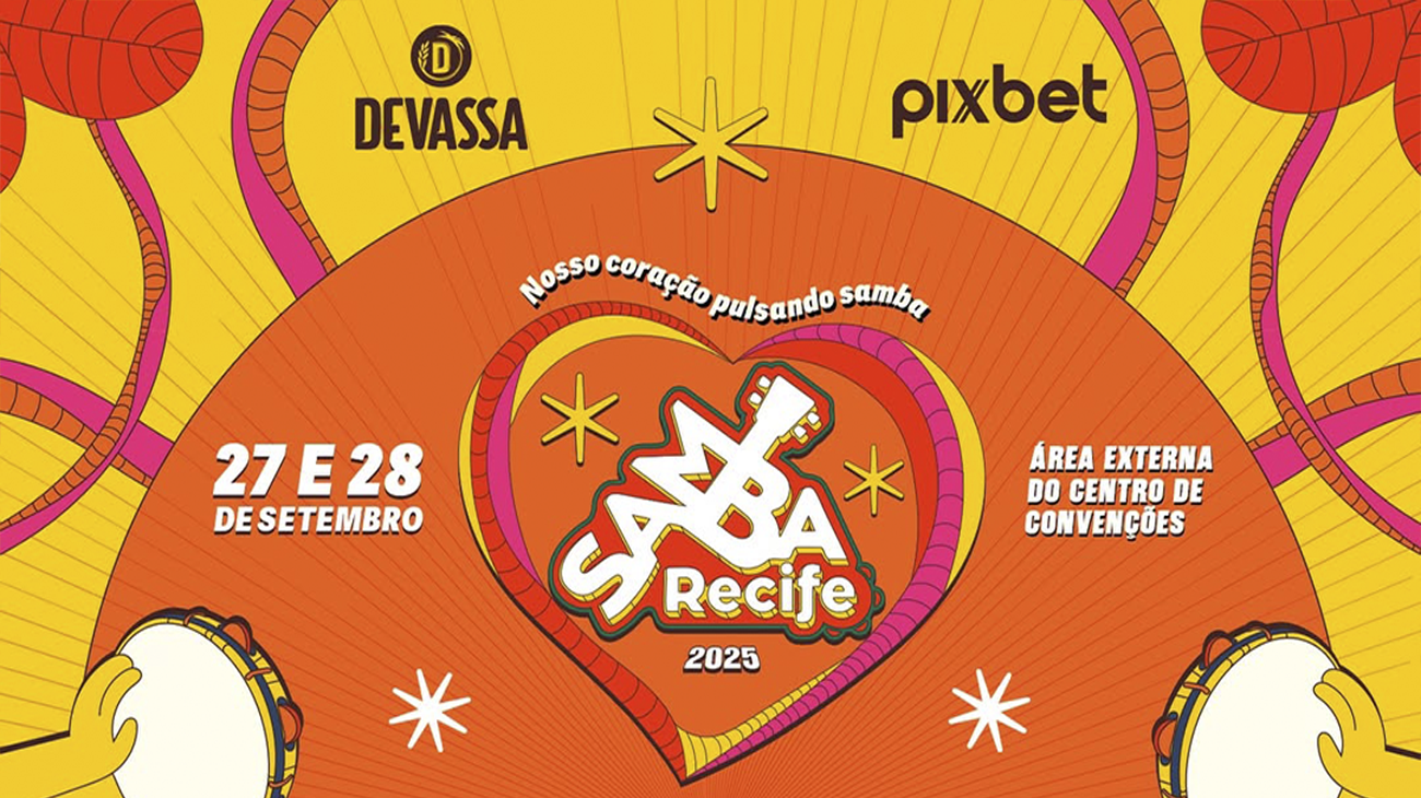 Banner do festival Samba Recife 2025