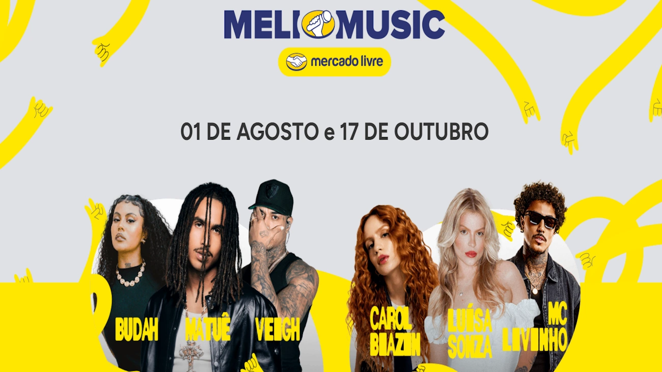 Banner do Meli Music 2025