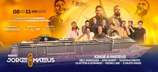 Navio Jorge & Mateus 2026