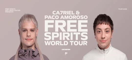 Ca7riel & Paco Amoroso: Free Spirits Turnê Brasil 2026